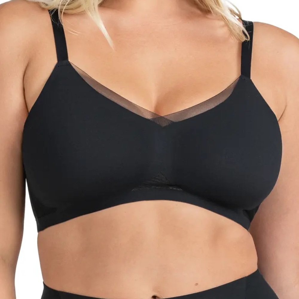 Honeylove Liftwear Crossover Bra Black Size XL